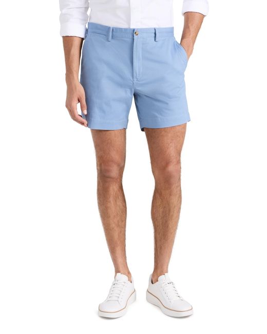Polo Ralph Lauren Blue Classic Fit 6" Stretch Chino Shorts for men
