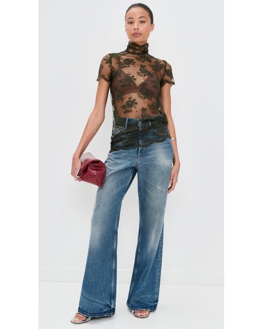 Marques'Almeida Black Lace Tee