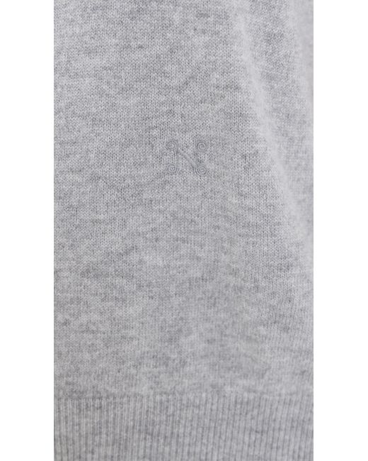 Nackiyé Gray Pearl Crewneck Cashmere Sweater