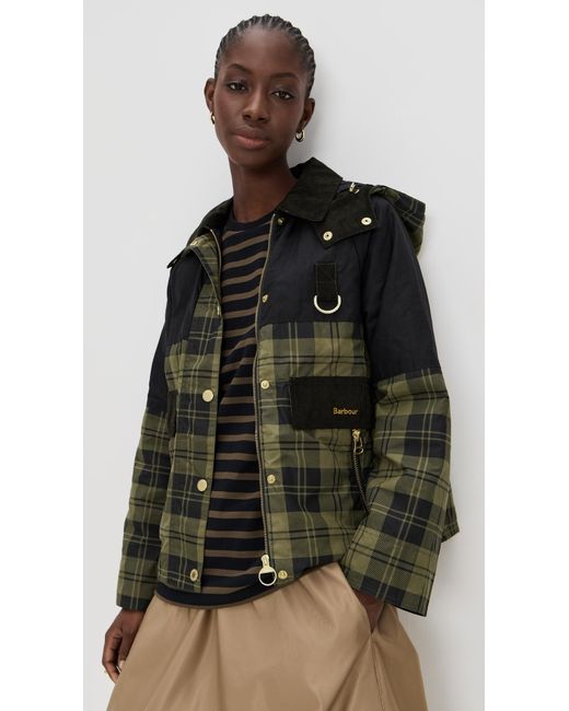 Barbour Black Elaine Showerproof Barn Jacket