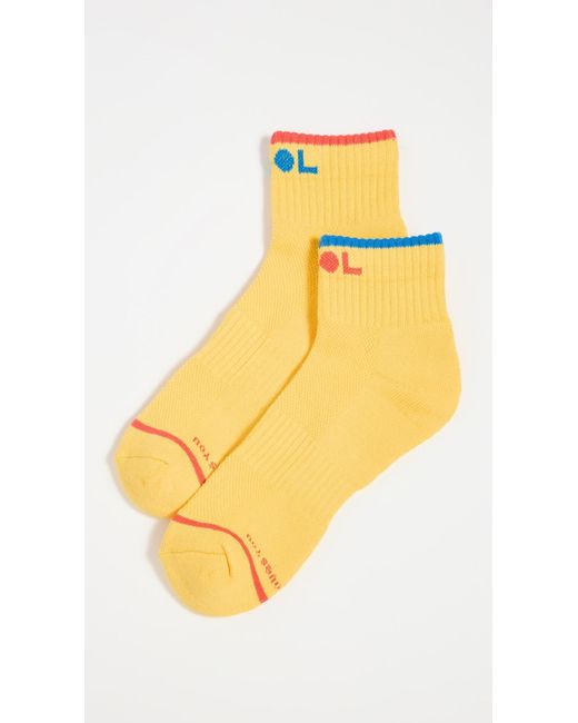 Mother Yellow Baby Steps Ankle Socks