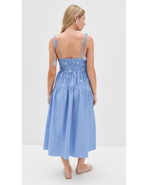 En Saison Blue Amelie Midi Dress
