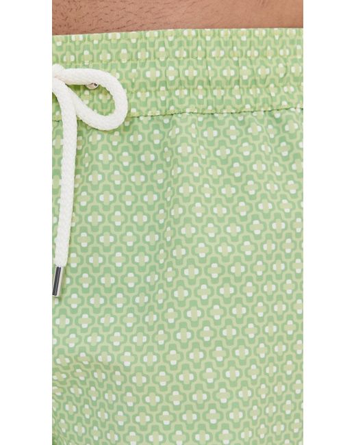 Frescobol Carioca Green Rio Swim Shorts Ipanema Micro Print 4 for men