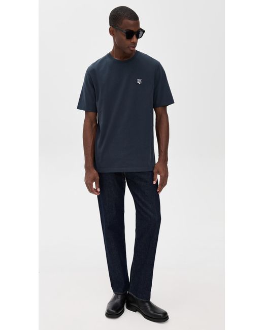 Maison Kitsuné Blue Fox Head Patch Comfort Tee for men