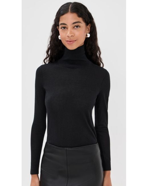 Co. Black Long Sleeve Cashmere Turtleneck
