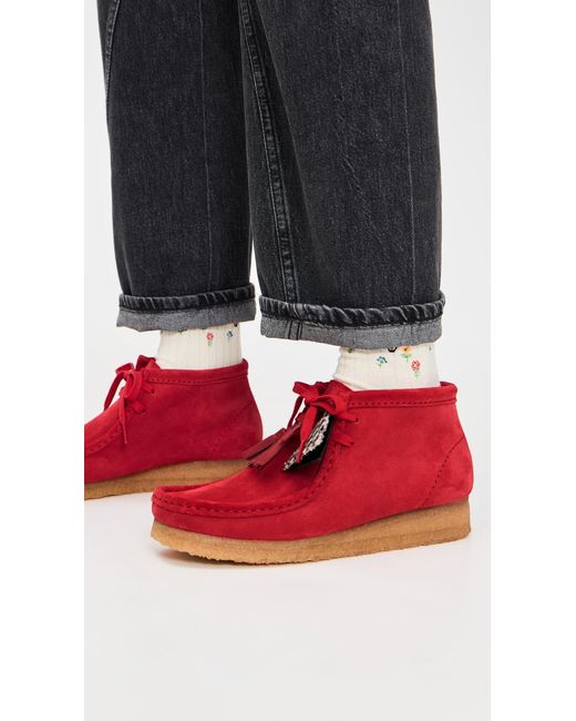 Clarks Red Wallabee Boots