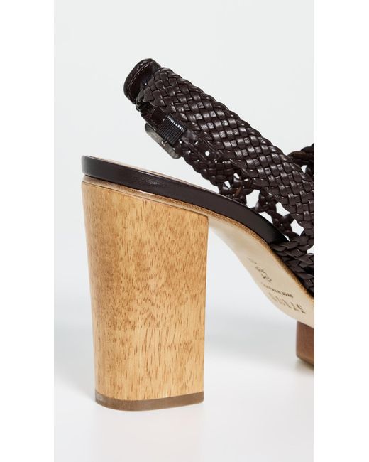 Staud Black Martina Platform Sandals