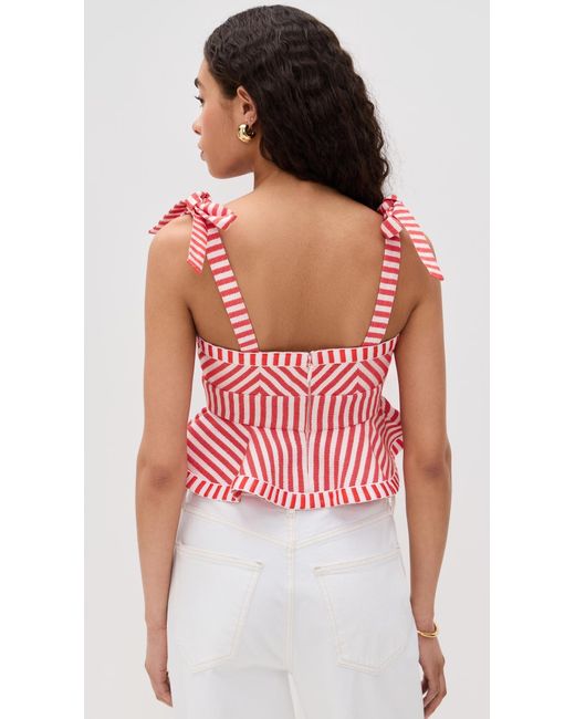 Hunter Bell Red Lena Top