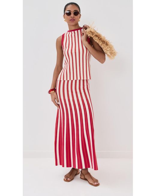 Escvdo Red Manglar Sleeveless Top