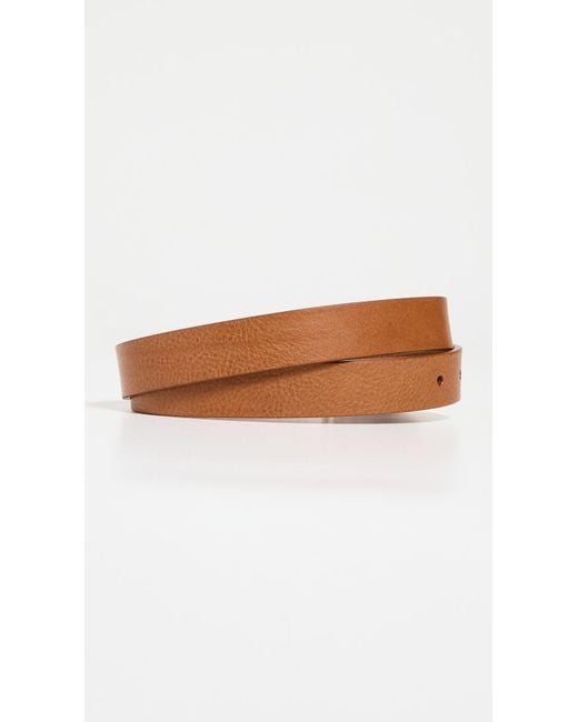 Andersons Brown Skinny Western Leather Belt