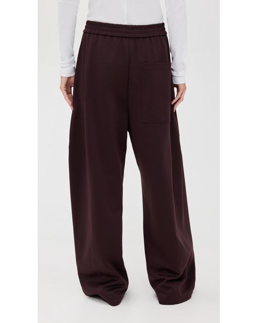 Tibi Brown Petite Active Knit Winslow Pants