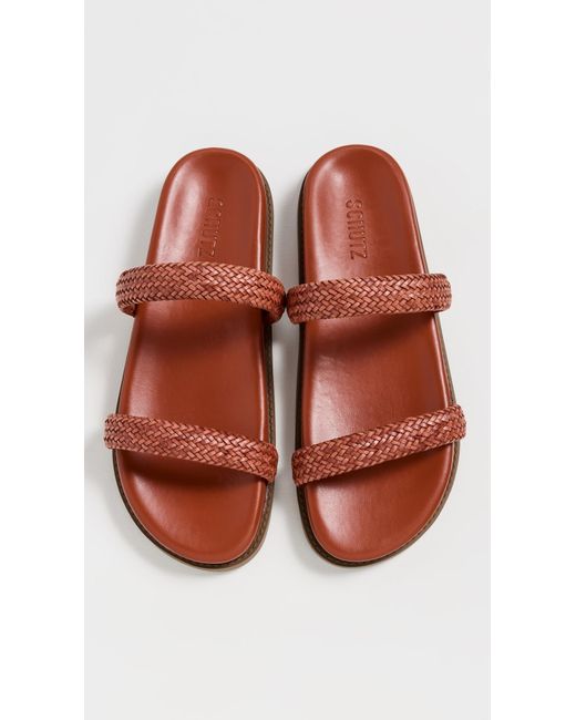 SCHUTZ SHOES Multicolor Ruby Sporty Slides