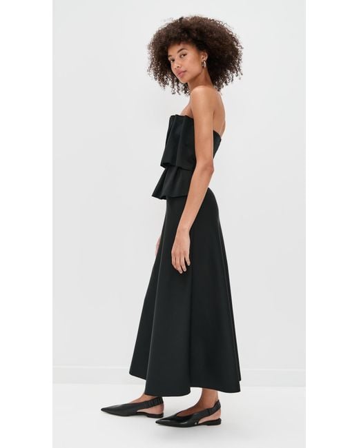 House of Dagmar Black Sculpted Tube Dress