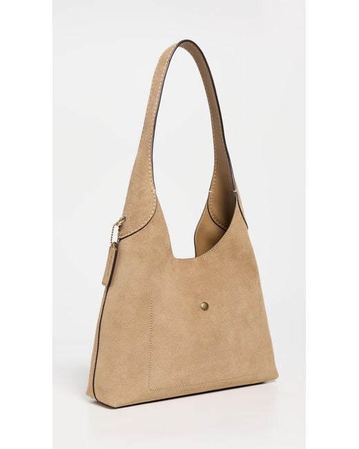 COACH Natural Suede Brooklyn Shoulder Bag 28