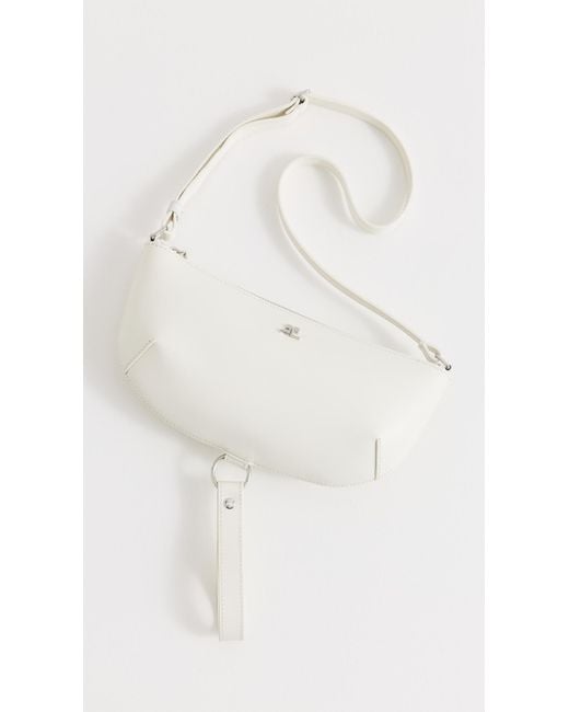 Courreges White Holy Eclipse Leather Bag