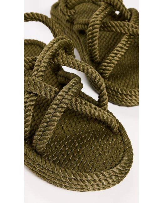 Bohonomad Green Bodrum Platform Sandals