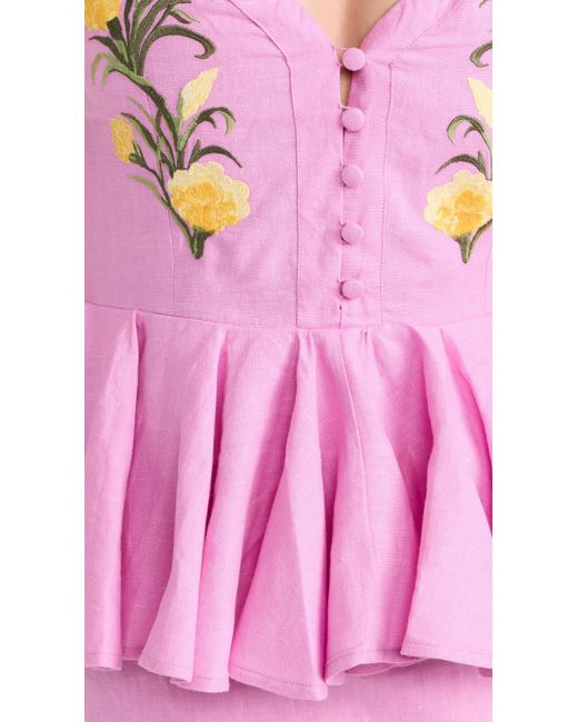 FANM MON Pink Noemine Dress Pum X