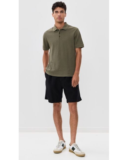 Vince Green Varigated Texture Polo for men
