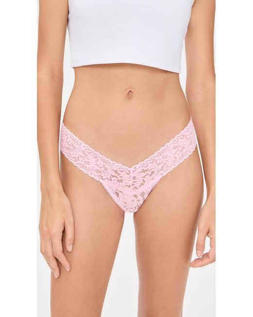 Hanky Panky Black Signature Lace Low Rise 3 Pack