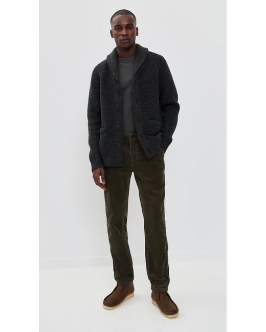 Taylor Stitch Black The Corduroy Carnegie Pants for men
