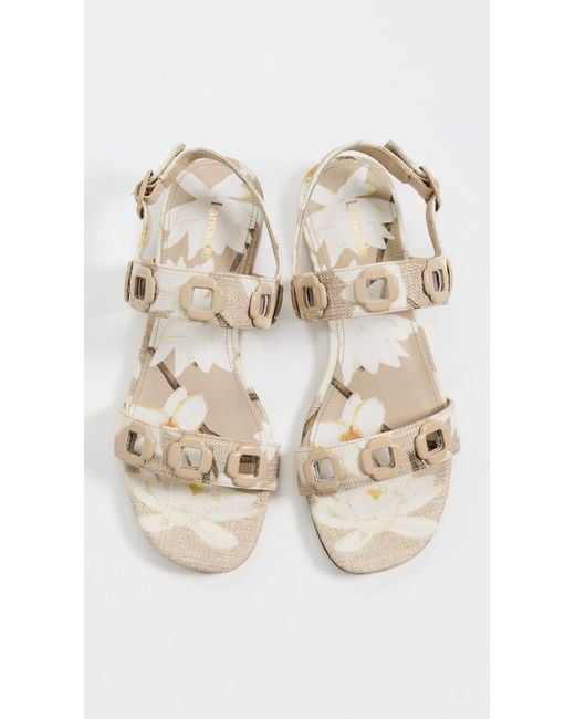 Larroude White Milan Flats