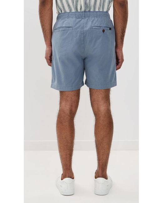 Faherty Brand Blue Essential Drawstring Shorts for men