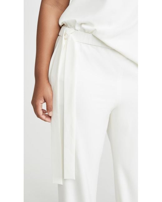 halston heritage wide leg jumpsuit