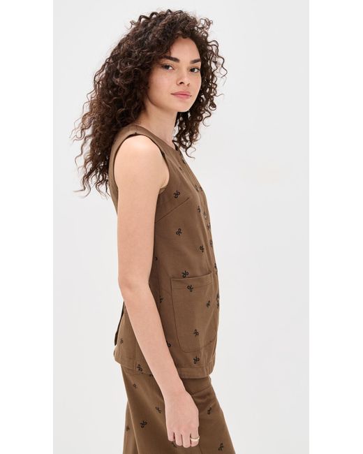 Little Lies Brown Bow Pattern Vest