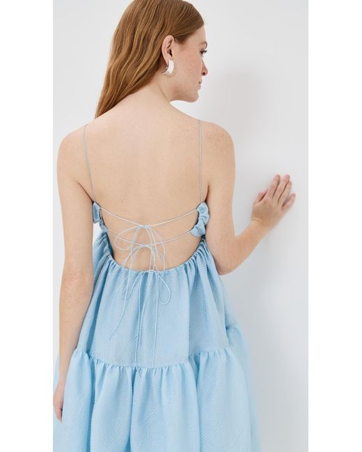 Cecilie Bahnsen Sofie Dress in Blue | Lyst