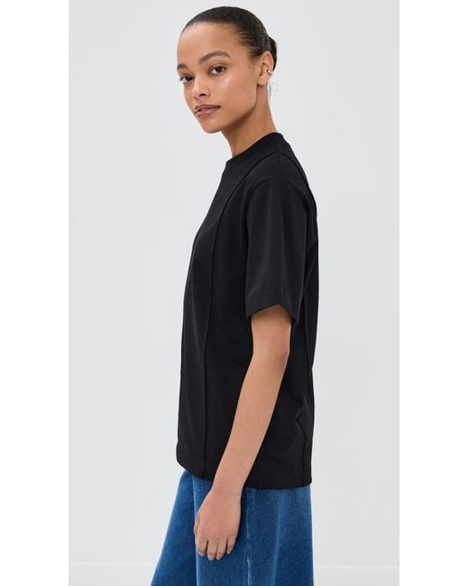 Peter Do Black Creased Oversized Tee