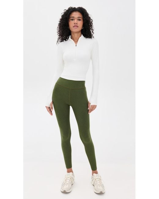 Beyond Yoga Green Spacedye Ready Midi Leggings