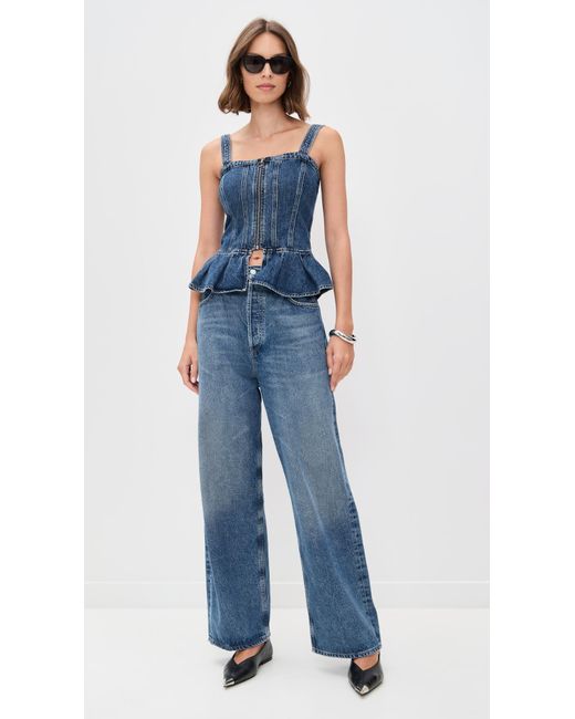 seventy + mochi Blue Mila Top