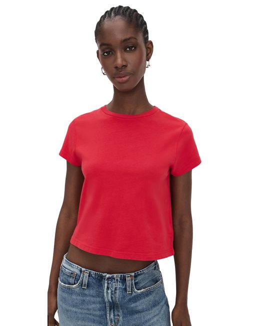 Agolde Red Adine Shrunken Tee