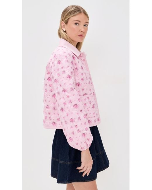 LoveShackFancy Pink Quinlette Jacket
