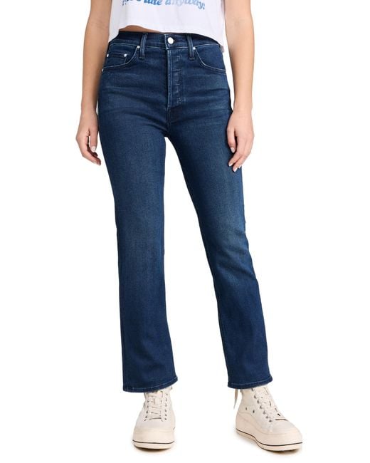 Mother Blue The Tripper Ankle Jeans