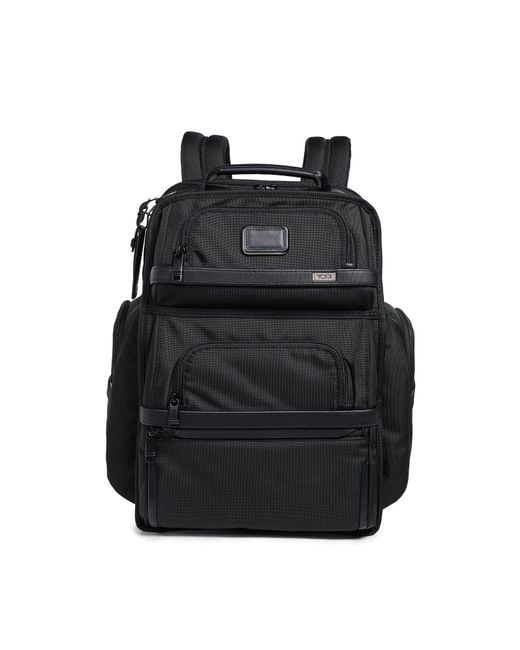 Tumi Black Alpha Brief Pack for men