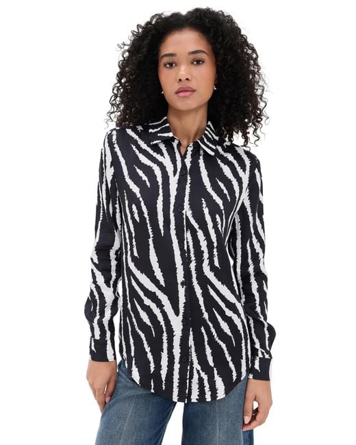 BruceGlen Black Button Up Blouse