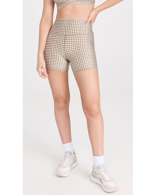 Alo Yoga Multicolor Airlift Gingham 5 Shorts