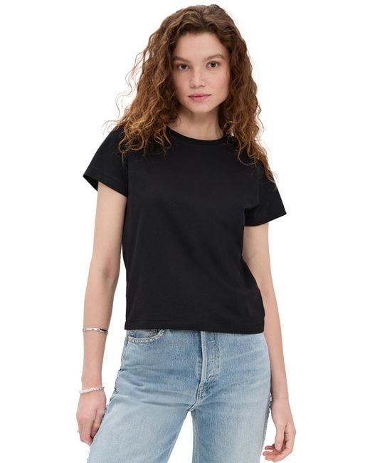 Re/done Black Classic Tee