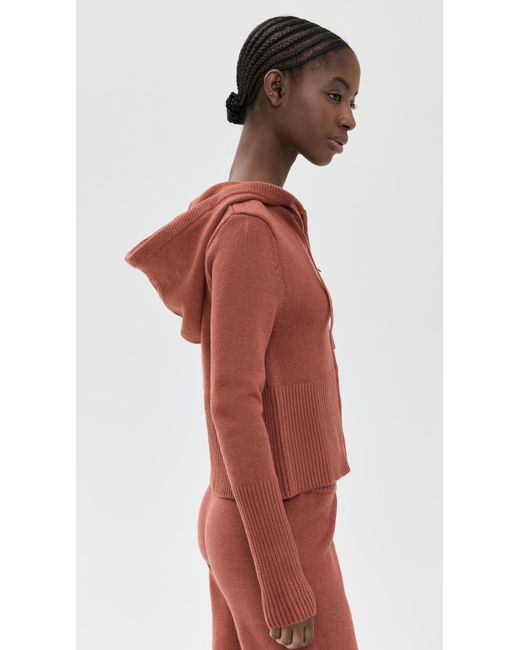 Honeydew Intimates Red Spice It Up Knit Hoodie