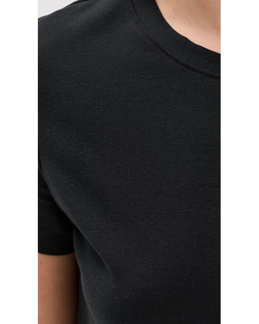 Commando Black Essential Cotton Tee Thong Bodysuit