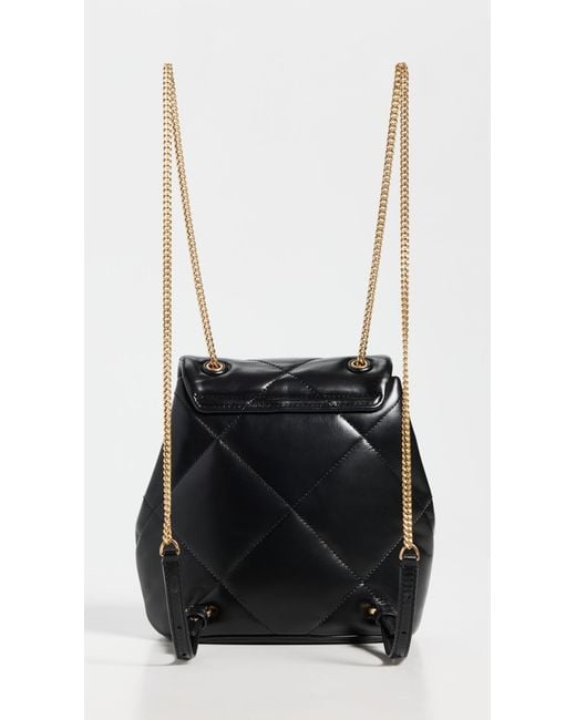バックパック・リュック Tory Burch Kira Diamond Leather Mini Backpack Black Mini Kira Diamond Quilt Backpack: Women's Designer Backpacks