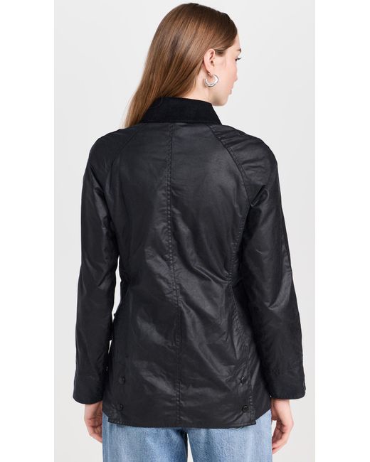 Barbour Black Beadnell Wax Jacket