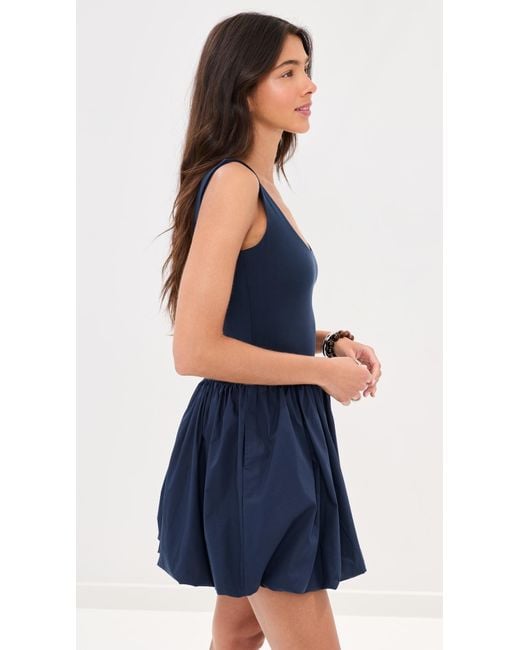 Le Bos Blue Piper Solid Dress