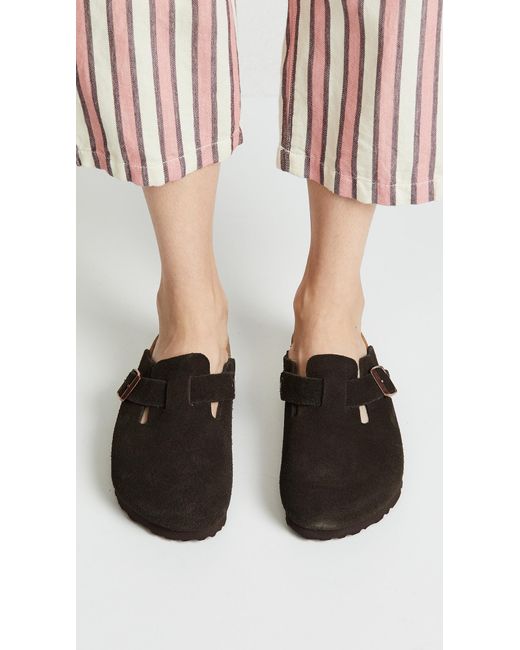 Birkenstock Black Boston Soft Footbed Clogs