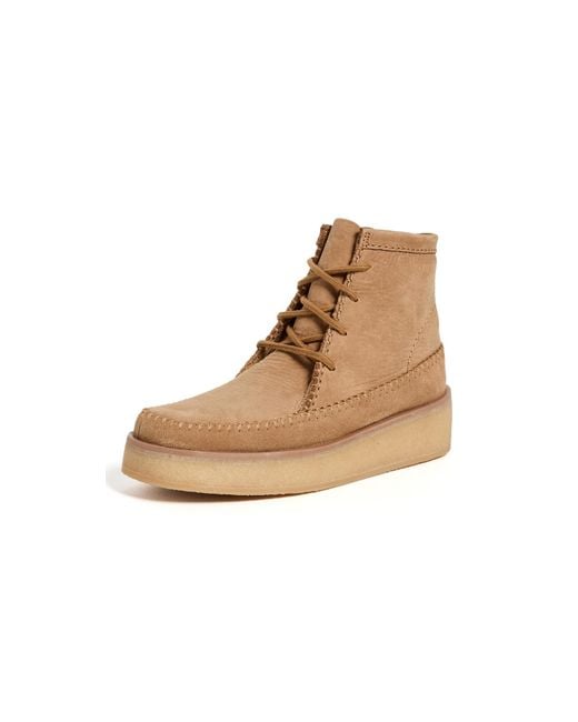 Clarks White Weaver Craft Boots