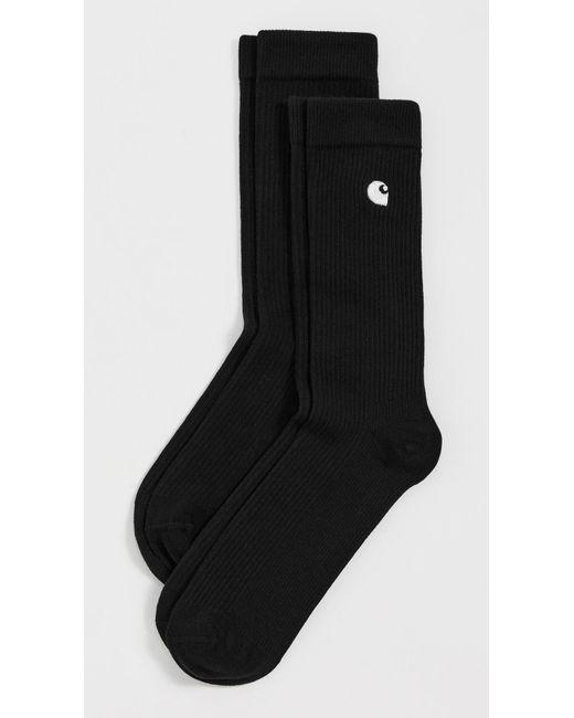 Carhartt Black Madison Two-Pack Socks for men