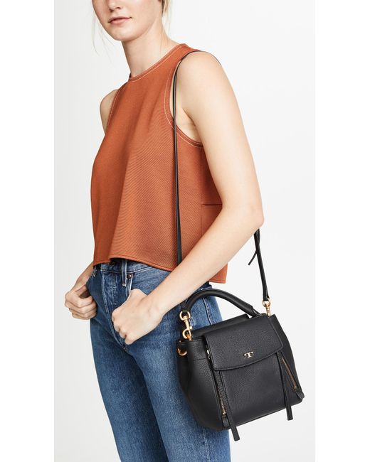 Half moon tote tory burch sale