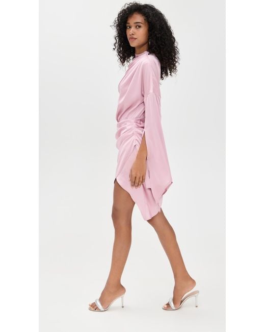 Andrea Iyamah Kari Mini Dress in Pink | Lyst Andrea Iyamah Kari Mini Dress in Pink | Lyst