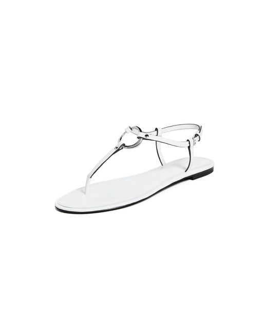 Tory Burch White Ring Sandals